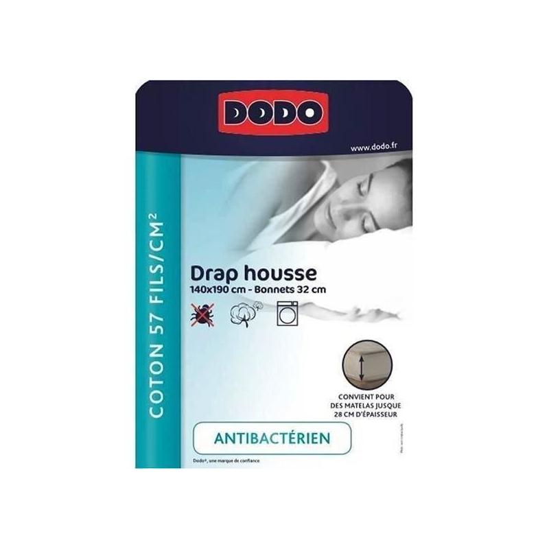 Drap housse DODO 140x190 cm - Coton - 32 cm - Confort absolu!