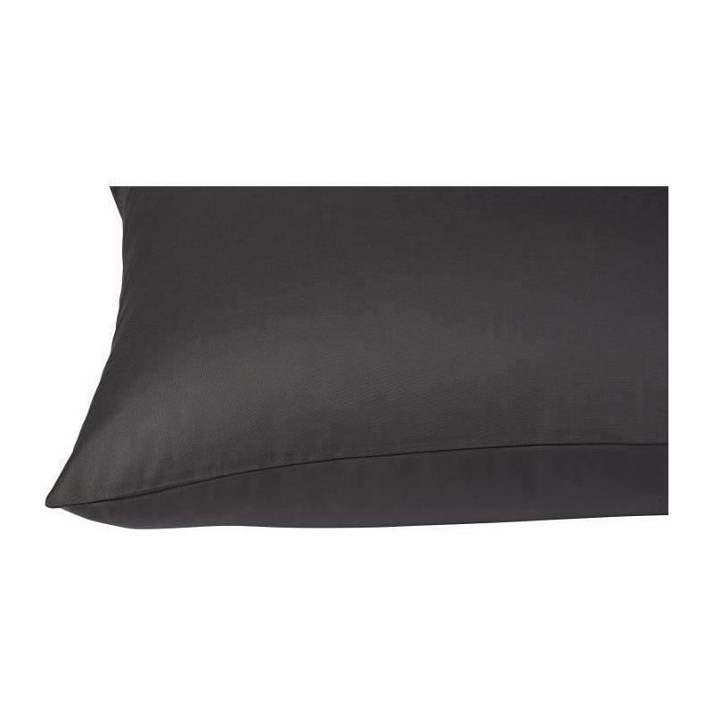 Lot de 2 taies d'oreiller carrées DODO - 65x65 cm - Blanc - Douceur et confort assurés