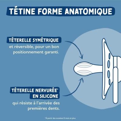 Lot de 2 sucettes anatomiques Dodie - Loutre, taille 0/6 mois