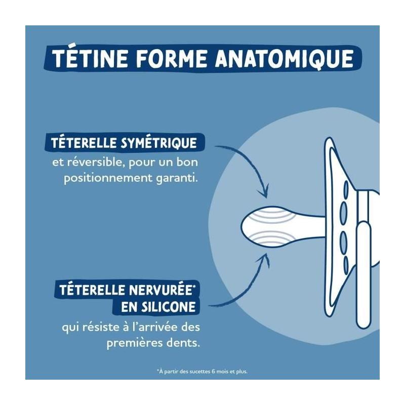 Sucettes anatomiques Dodie A109 EDL - Bleu par Mathilde Cabanas
