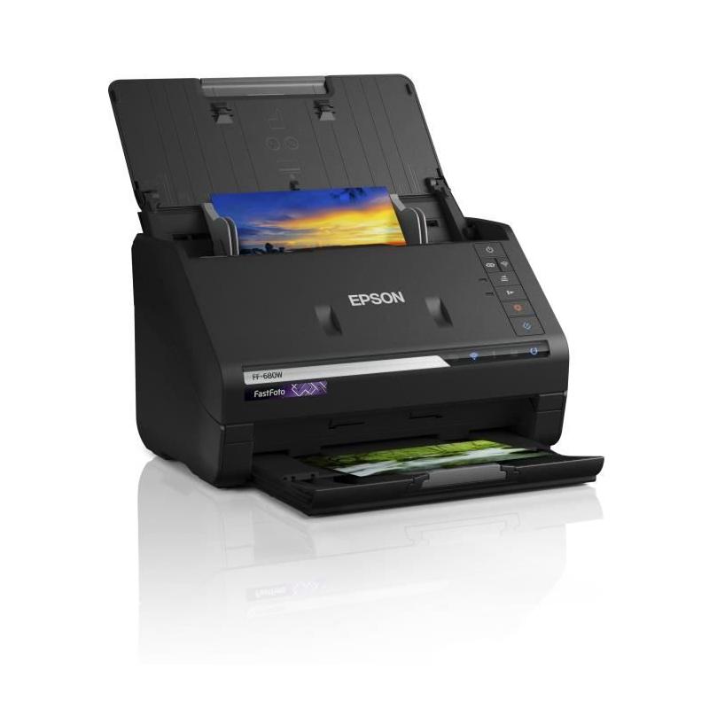 Scanner de documents EPSON FastFoto FF-680W - 600 dpi - Wifi et bac automatique