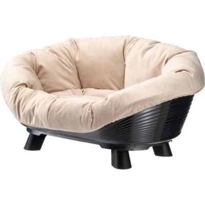 Corbeille FERPLAST SOFA THRONE 4 Noir avec coussin - Confortable et élégant