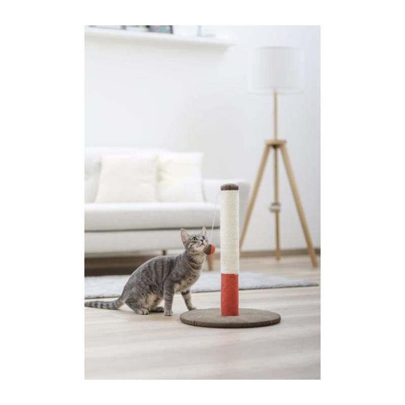 Poteau griffoir pour chat 50cm - Bordeaux/marron