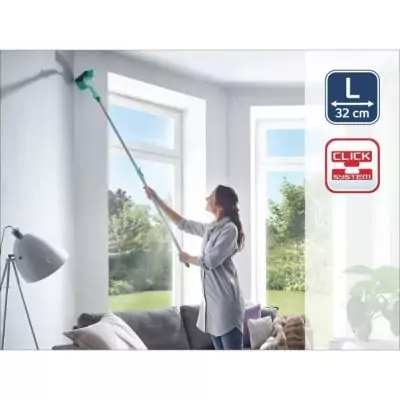 Plumeau Leifheit Tête de loup Dusty 41524 - Triangulaire et efficace, idéal pour coins et plafonds Plumeau Leifheit Tête de loup Dusty 41524 - Triangulaire et efficace, idéal pour coins et plafonds