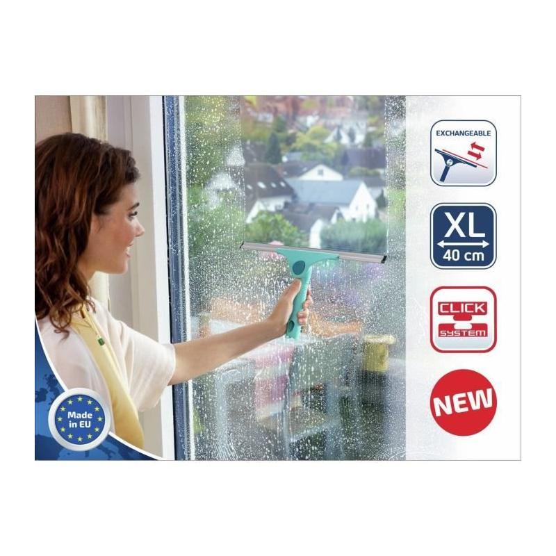 Raclette vitres 2-en-1 LEIFHEIT XL Pro Reach - 51522 - Turquoise