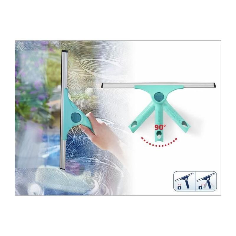 Raclette vitres 2-en-1 LEIFHEIT XL Pro Reach - 51522 - Turquoise