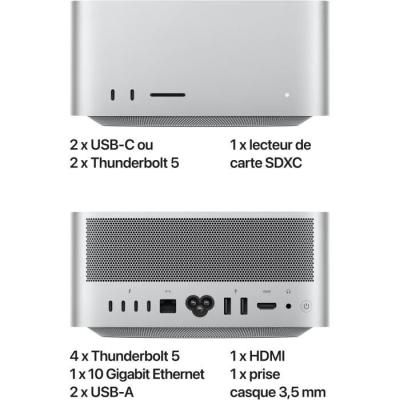 Mac Studio 512Go SSD - 36Go RAM - Puce M4 Max - CPU 32 coeurs - GPU 36 coeurs