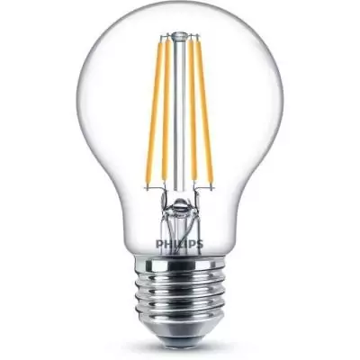 Lot de 2 Ampoules LED Philips Classic 60W E27 Blanc Chaud