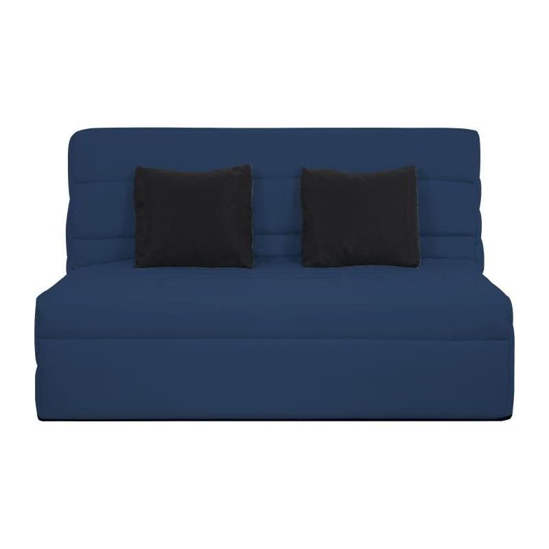 Banquette BZ 2 places Bleu - Confort Rêveur