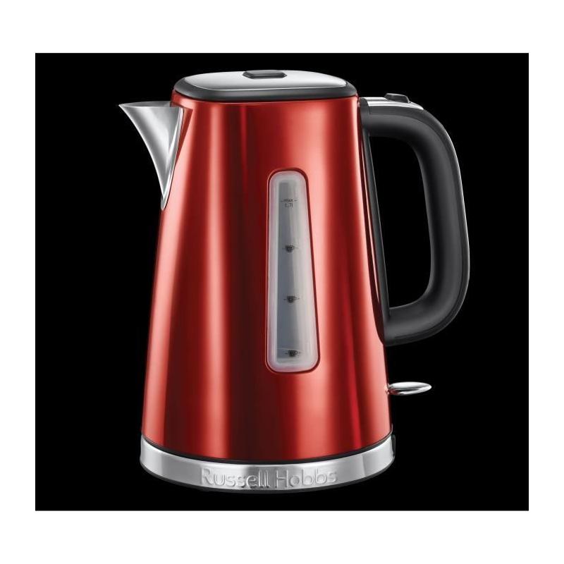 Bouilloire Electrique 1.7L Luna - RUSSELL HOBBS - Rouge vibrante