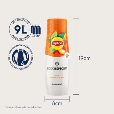Concentrés Sodastream - Lot de 6 Lipton Ice Tea - Jusqu'à 54L - 440ml