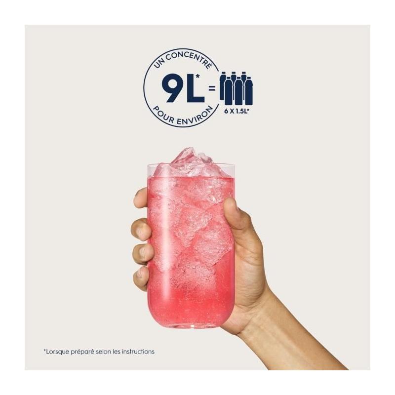 Concentrés SODASTREAM - Lot de 6 Grenadine sans sucres - Jusqu'à 54L - 440 ml