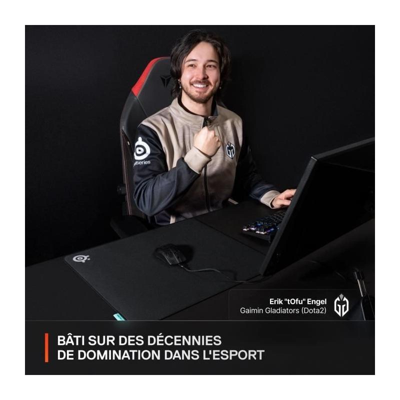 Tapis de souris gaming SteelSeries QcK Performance XL : Équilibre parfait