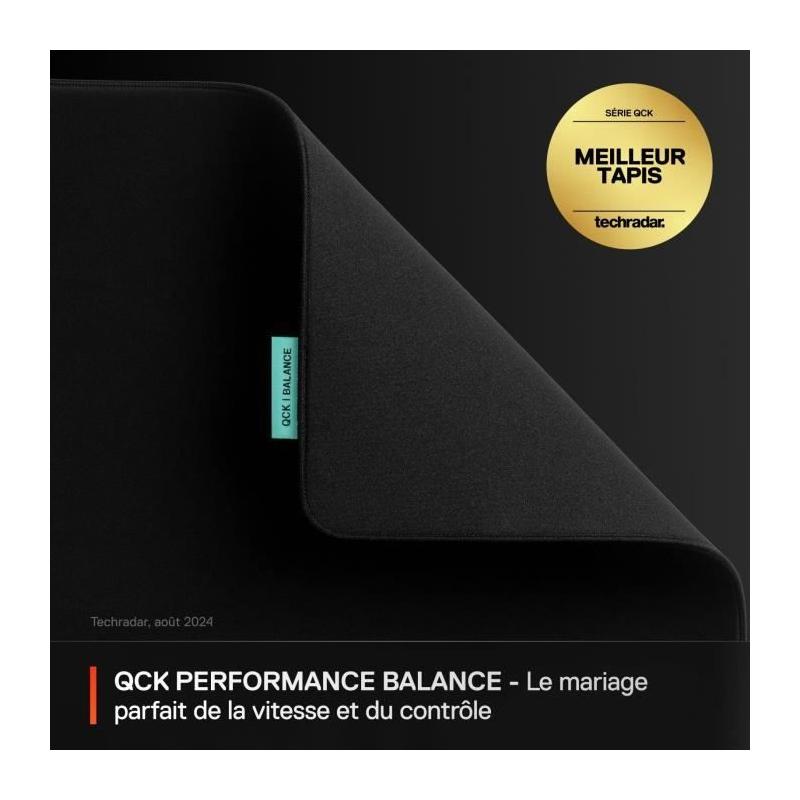 Tapis de souris gaming SteelSeries QcK Performance XL : Équilibre parfait