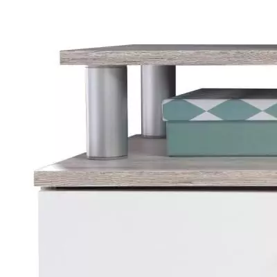 Ensemble mobilier contemporain blanc et chêne pour salle à manger Ensemble mobilier contemporain blanc et chêne pour salle à manger