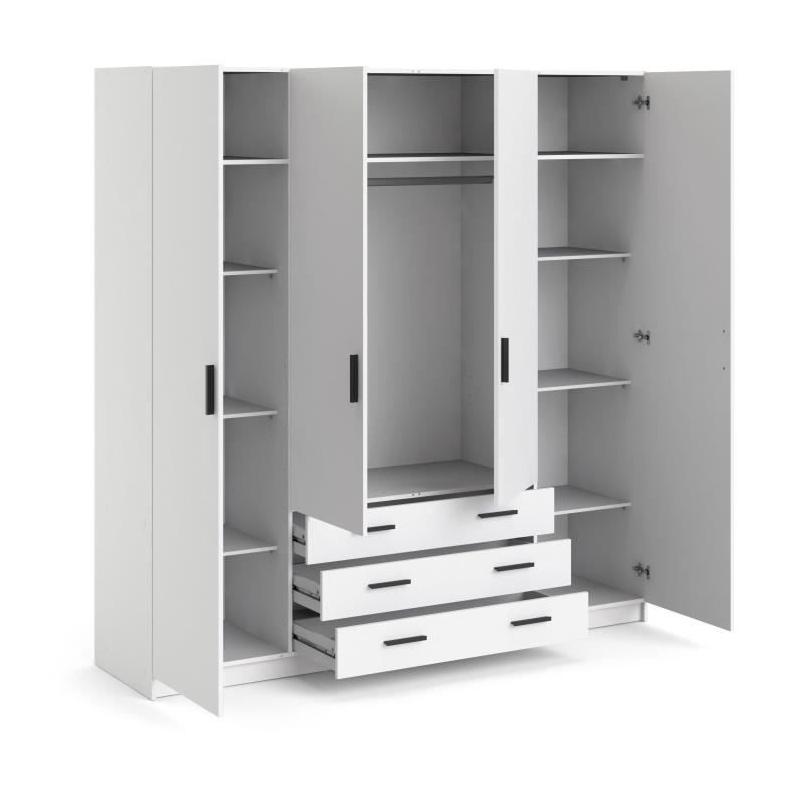 Armoire VEGA - Spacieuse et élégante pour chambre - Livraison rapide