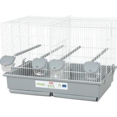 Cage d'élevage oiseaux Zolux Primo Cati 57 x 34.5 x 41 cm Blanc et gris