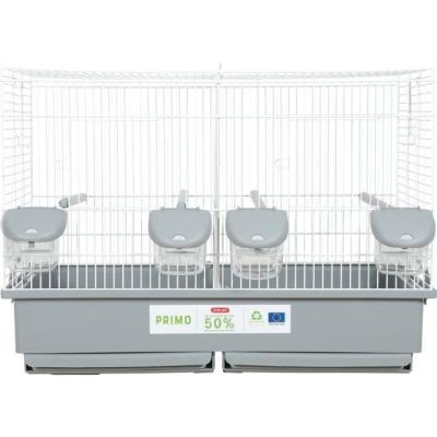 Cage d'élevage oiseaux Zolux Primo Cati 57 x 34.5 x 41 cm Blanc et gris