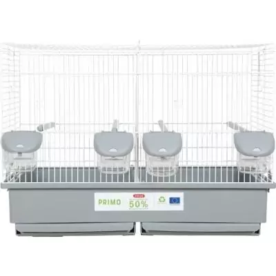 Cage d'élevage oiseaux Zolux Primo Cati 57 x 34.5 x 41 cm Blanc et gris Cage d'élevage oiseaux Zolux Primo Cati 57 x 34.5 x 41 cm Blanc et gris