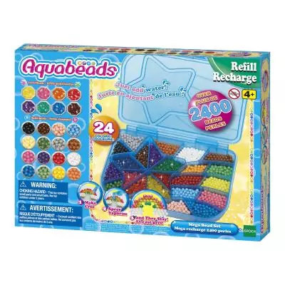 Aquabeads La méga recharge 2400 perles