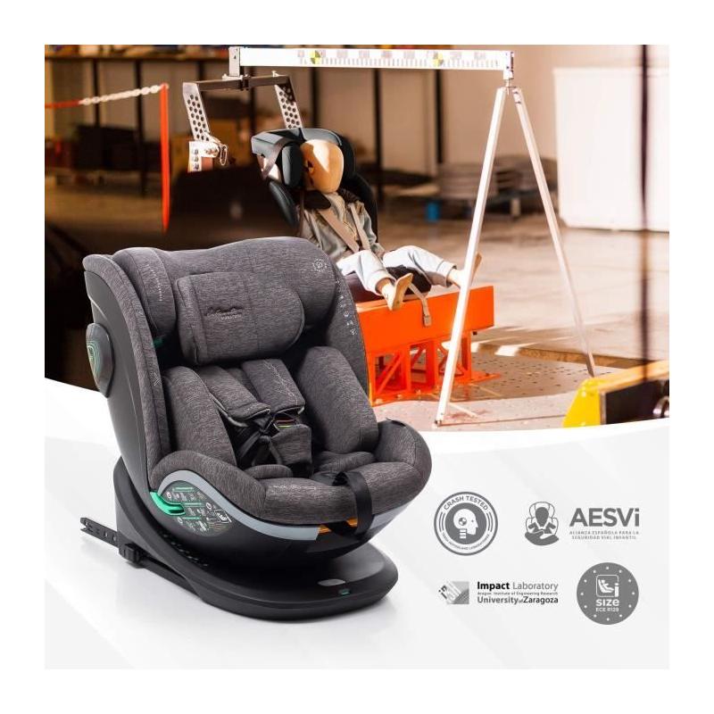 Siège auto pivotant 360° - BABYAUTO XPERTA BLACK LINE - I-Size - ISOFIX - 0-36 kg