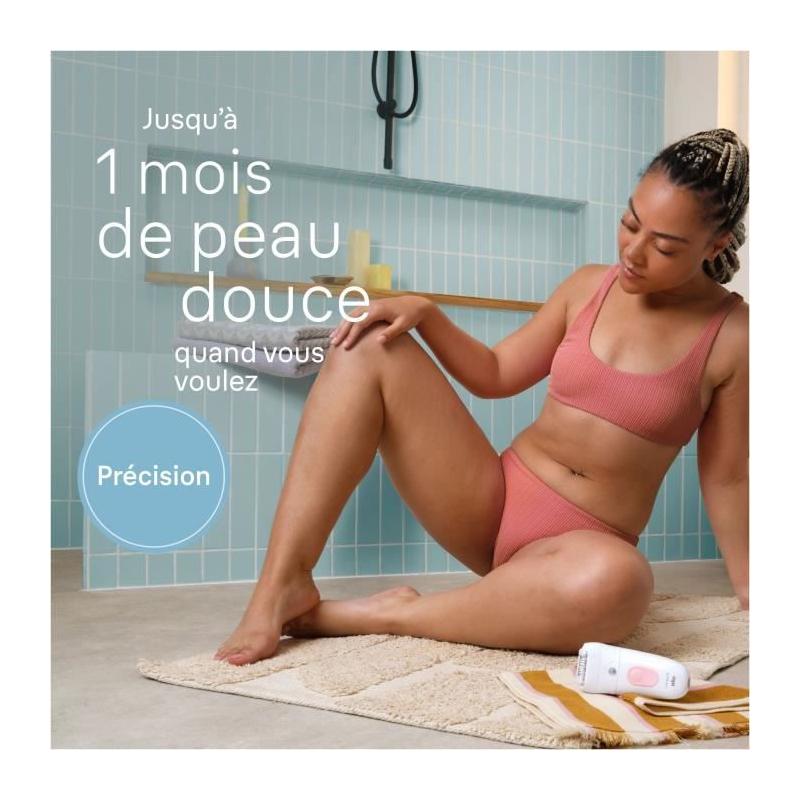 Epilateur électrique Braun Silk Epil 5 SE5-060 ROSE - Performant et compact