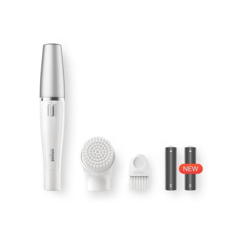 Épilateur électrique et brosse nettoyante visage Braun FaceSpa 810 - Pour une peau douce et impeccable