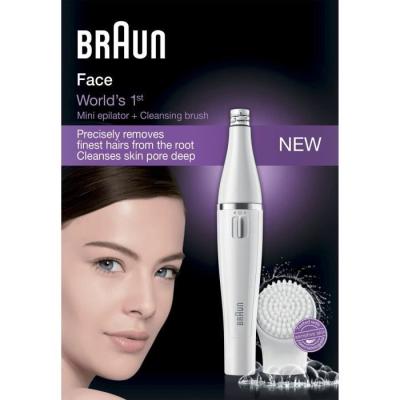 Épilateur électrique et brosse nettoyante visage Braun FaceSpa 810 - Pour une peau douce et impeccable