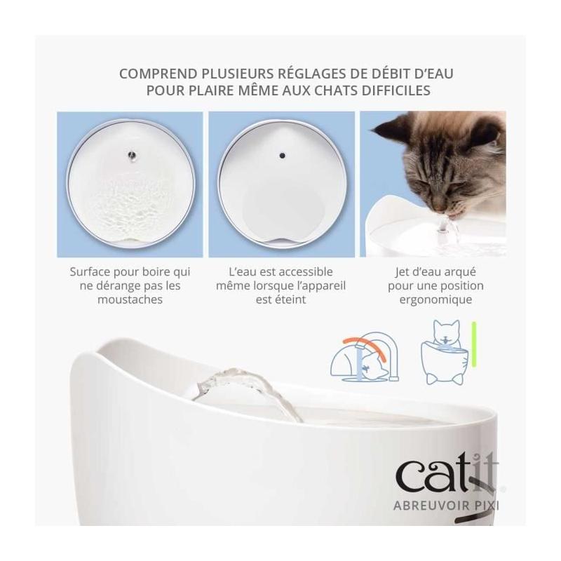 Fontaine à eau automatique pour chat Catit - 2,5 L - Vert