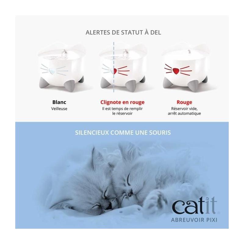 Fontaine à eau automatique pour chat Catit - 2,5 L - Vert