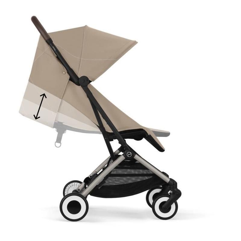 Poussette ultra compacte et confortable CYBEX - ORFEO - Beige Amande