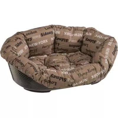Corbeille FERPLAST SOFA 6 avec coussin motif 2 - Confort et style en un!