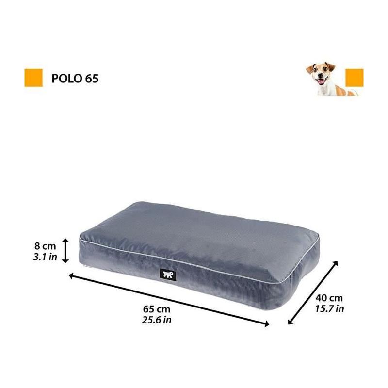 Coussin FERPLAST POLO 65 x 40 x 8 cm Gris - Confort et Style!