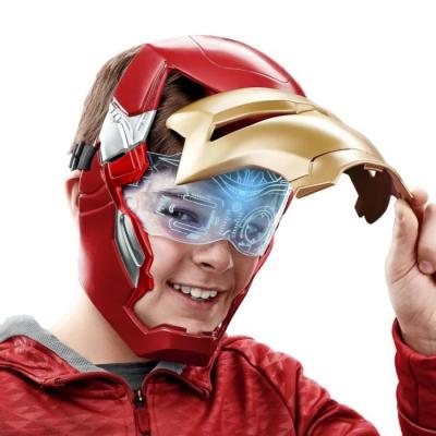 Masque électronique d'Iron Man avec visière mobile et effets lumineux !
