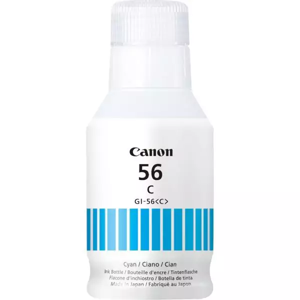 Bouteille d'encre - CANON - GI-56BK - Cyan - Compatibilité MAXIFY GX - (4430C001)