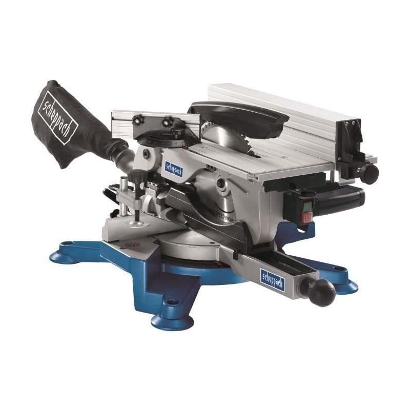 Scie à onglet pendulaire SCHEPPACH 254 mm 1800 W - Précision et puissance