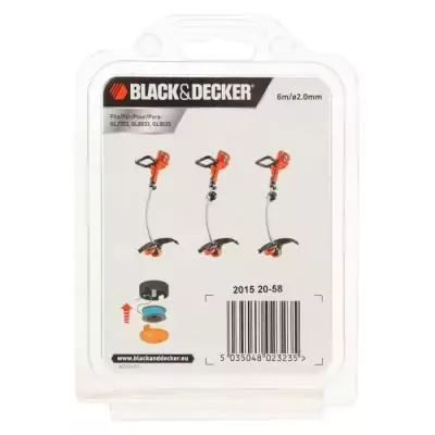 Fil de Bobine Reflex 6m 2mm BLACK + DECKER pour GL7033 GL8033 GL9035
