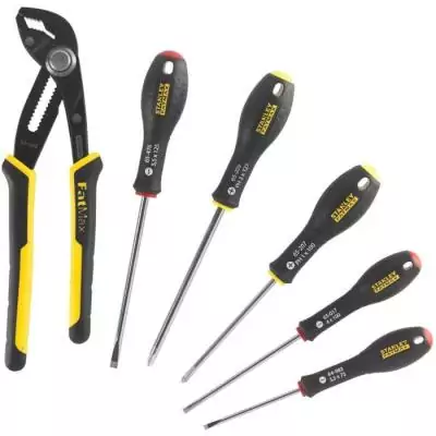 Ensemble Outils STANLEY FATMAX - Made in France - Tournevis et Pince multiprise Ensemble Outils STANLEY FATMAX - Made in France - Tournevis et Pince multiprise