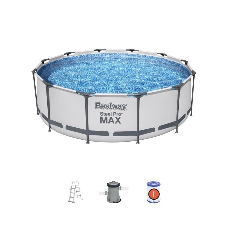 Kit Piscine tubulaire ronde BESTWAY Steel Pro Max™ - 366x100 cm