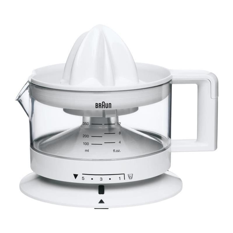 Presse-agrumes Braun CJ3000WH blanc - Compact et performant