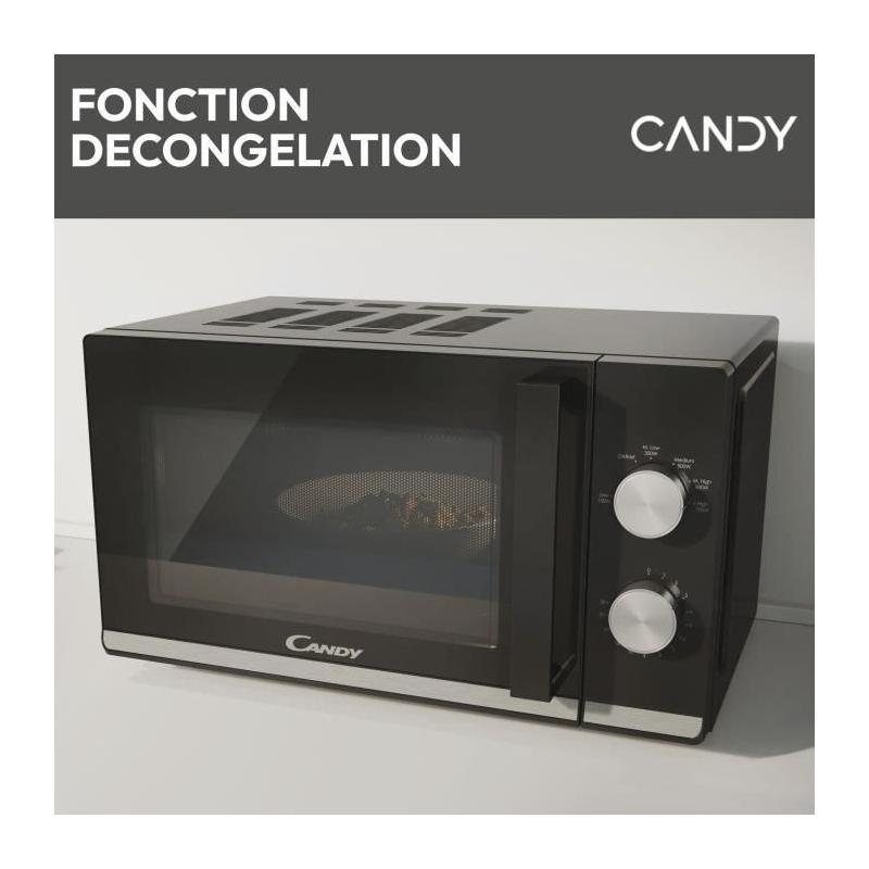 Micro-ondes Candy Moderna CMW20TNMB 700 W 20L Noir - Fonction Décongélation