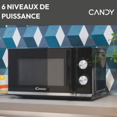 Micro-ondes Candy Moderna CMW20TNMB 700 W 20L Noir - Fonction Décongélation
