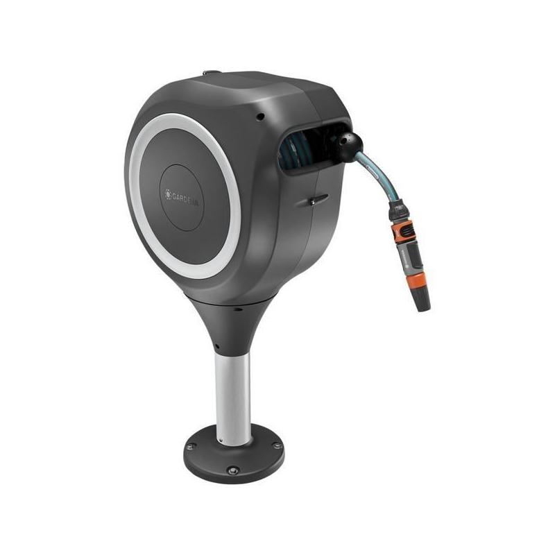 Dévidoir automatique pour terrasse - GARDENA RollUp M Blanc - 20m