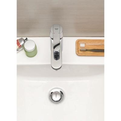 Robinet lavabo GROHE Get avec tirette de vidage et mousseur économie d'eau