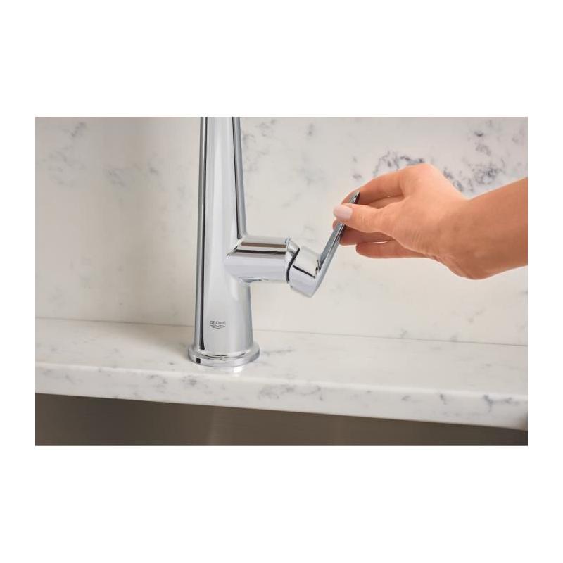 Mitigeur évier cuisine GROHE - Design moderne, dimensions compactes