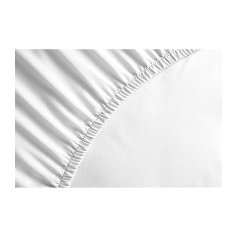 Drap housse en microfibre blanc - 140 x 190 cm - HOME LINGE PASSION