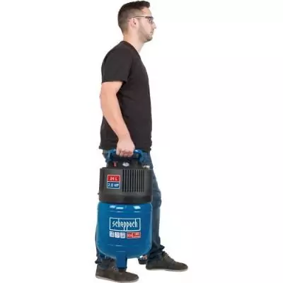 Compresseur d'air vertical Scheppach HC24V - Compact et puissant! Compresseur d'air vertical Scheppach HC24V - Compact et puissant!