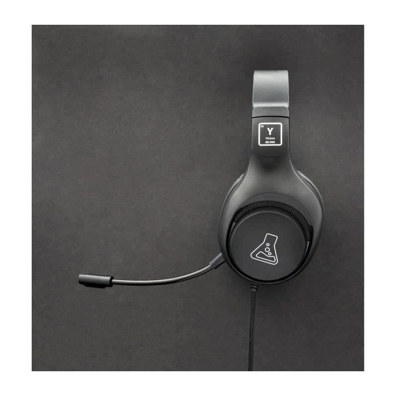 Casque Gamer Filaire The G-Lab KORP YTTRIUM - Microphone - Noir
