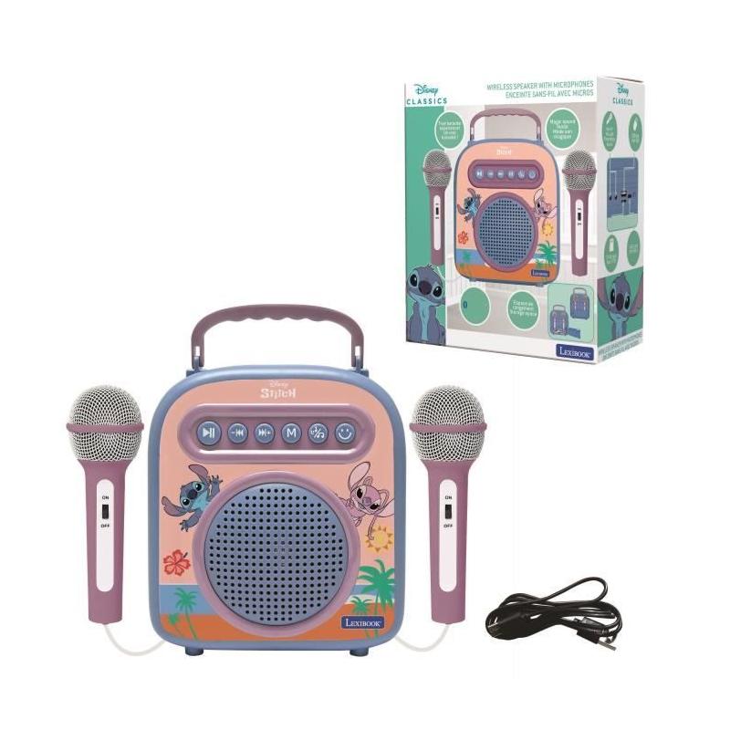 Enceinte Bluetooth avec micros Stitch - Dimensions compactes pour les enfants