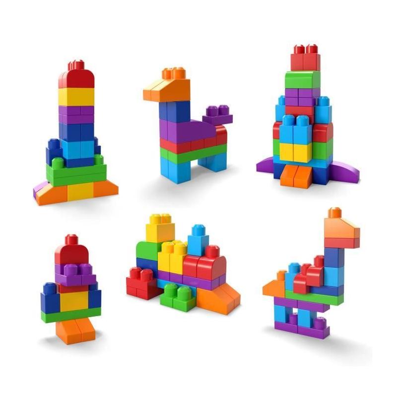Mega Bloks Sac Medium Classique 60 briques - Jeu de construction compact